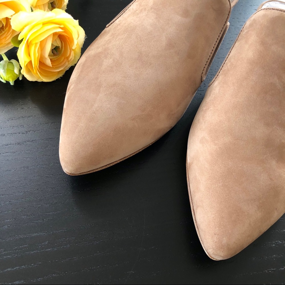 NEW Jenni Kayne • Suede Mules Taupe - Picture 4 of 8